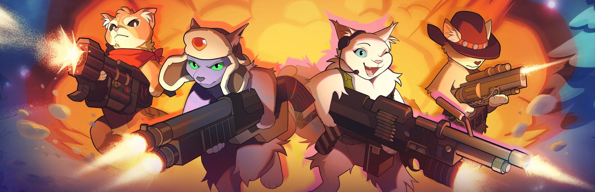 Kittens with Cannons library hero artwork