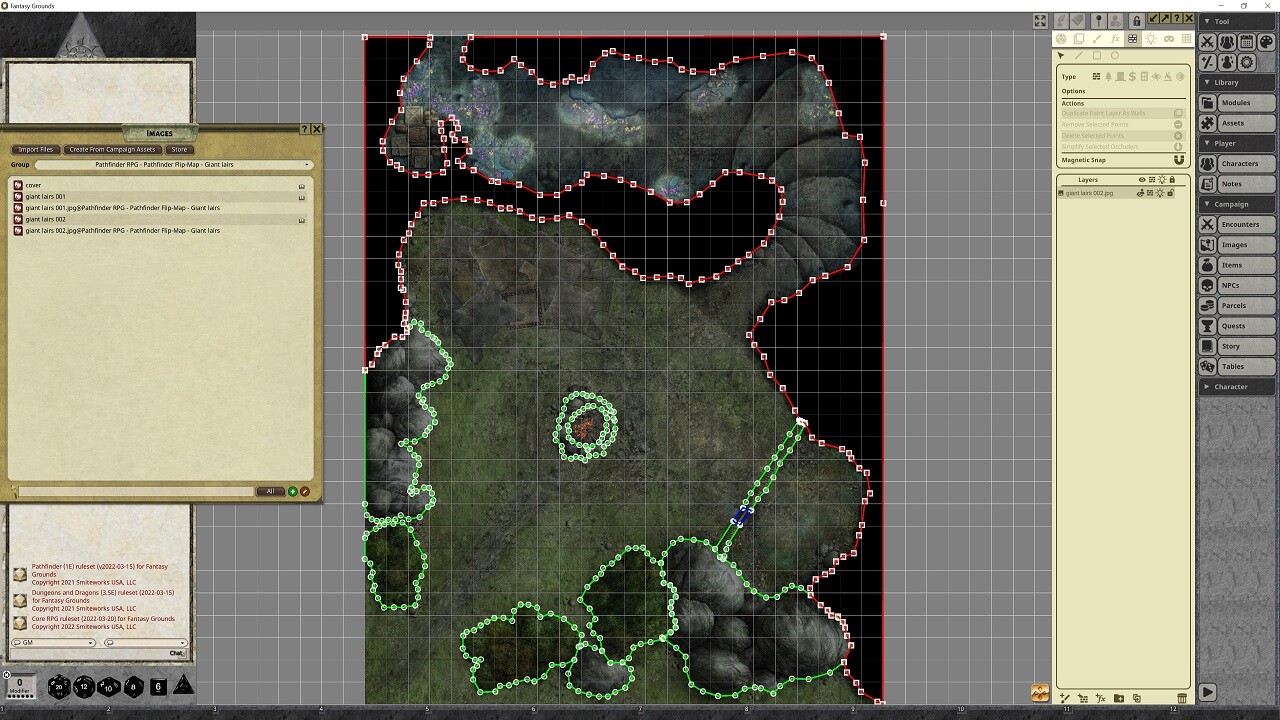 Fantasy Grounds - Pathfinder RPG - Pathfinder Flip-Mat - Giant lairs Featured Screenshot #1