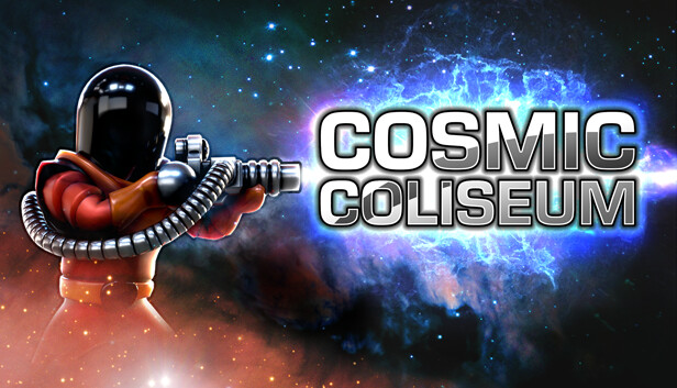 Imagen de la cápsula de "Cosmic Coliseum" que utilizó RoboStreamer para las transmisiones en Steam