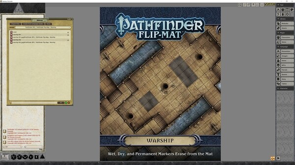 Fantasy Grounds - Pathfinder RPG - Pathfinder Flip-Mat - Warship Fantasy Grounds - Pathfinder RPG - Pathfinder Flip-Mat - Warship