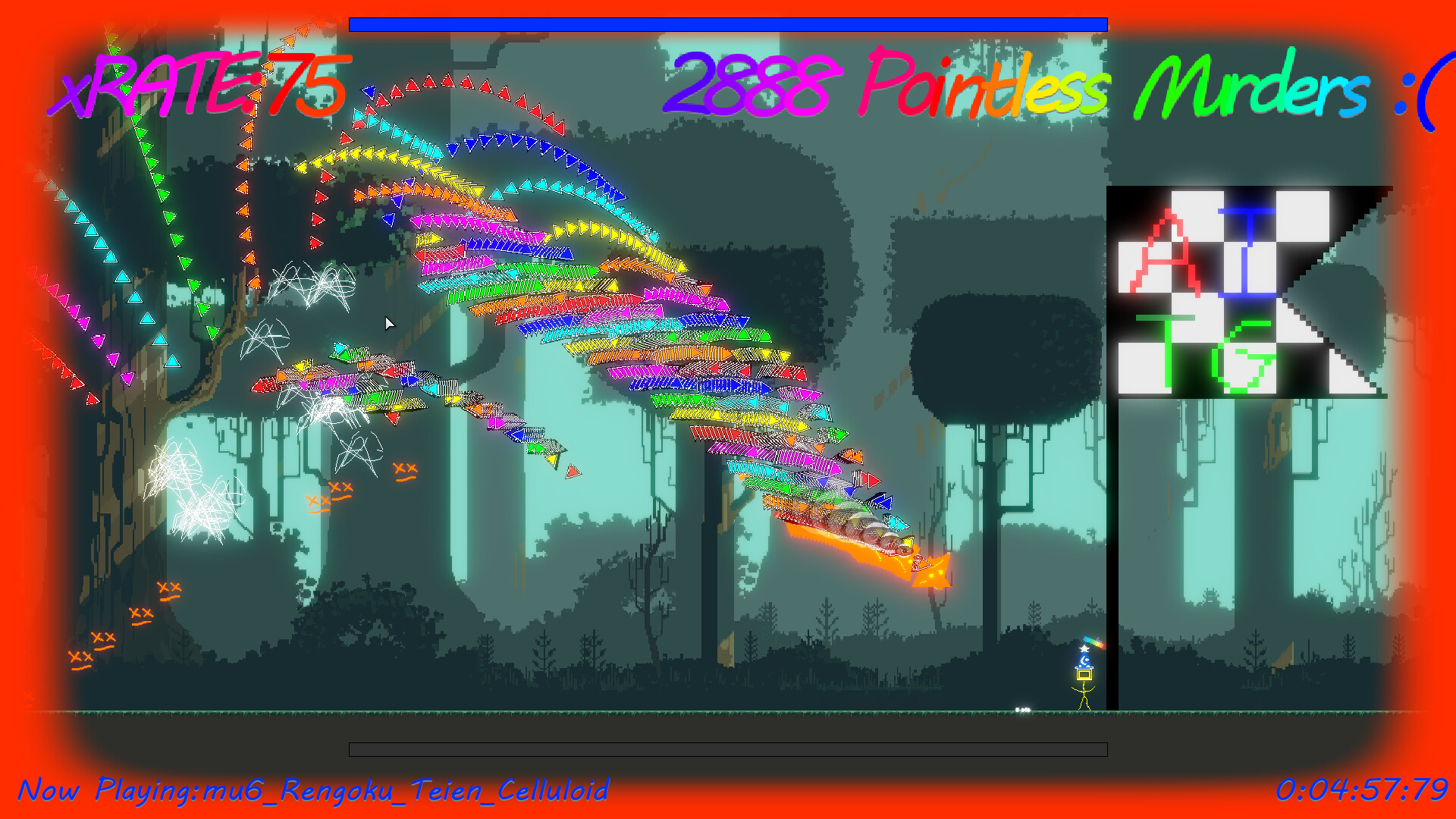 A2C:Ayry seems to be playtesting a 2D runner shooter from Cci Demo #0