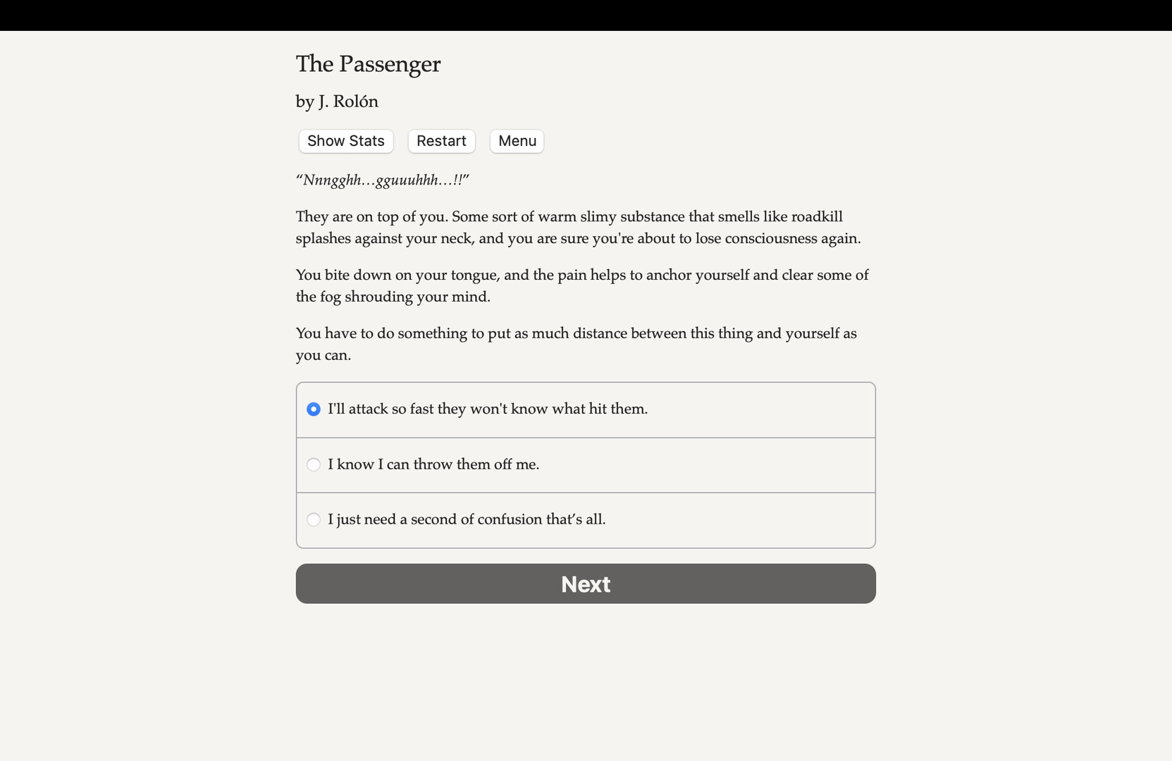 The Passenger Demo #2
