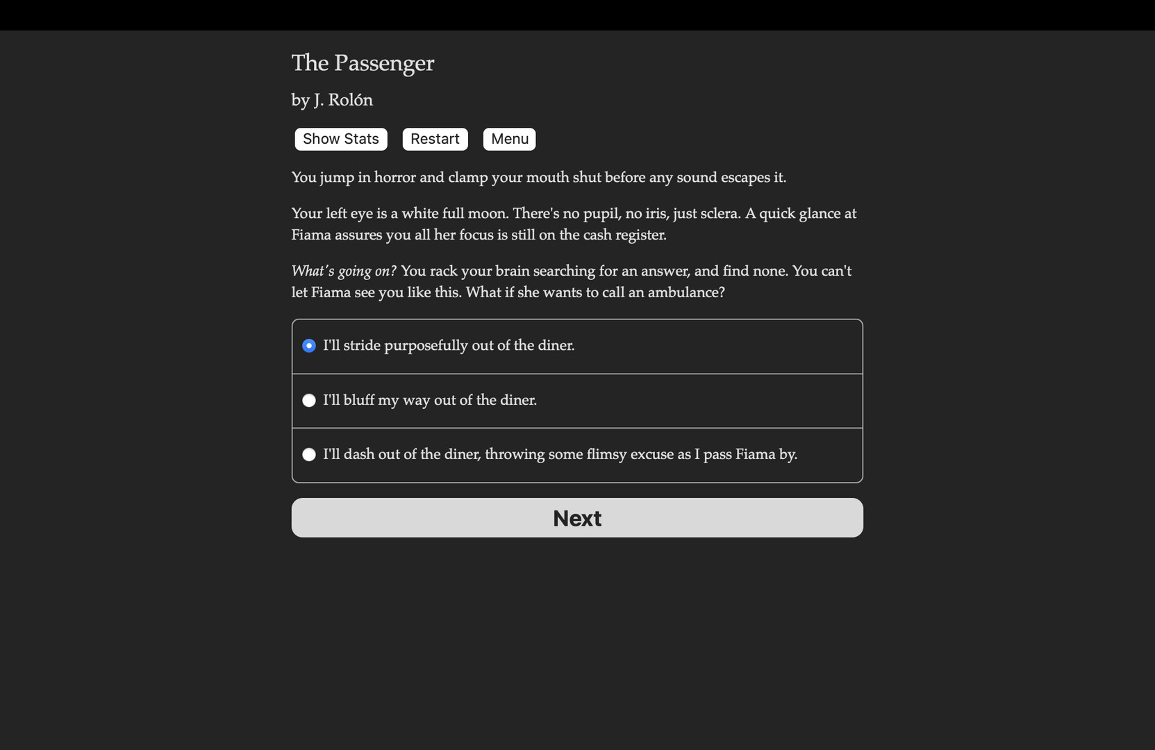 The Passenger Demo #0