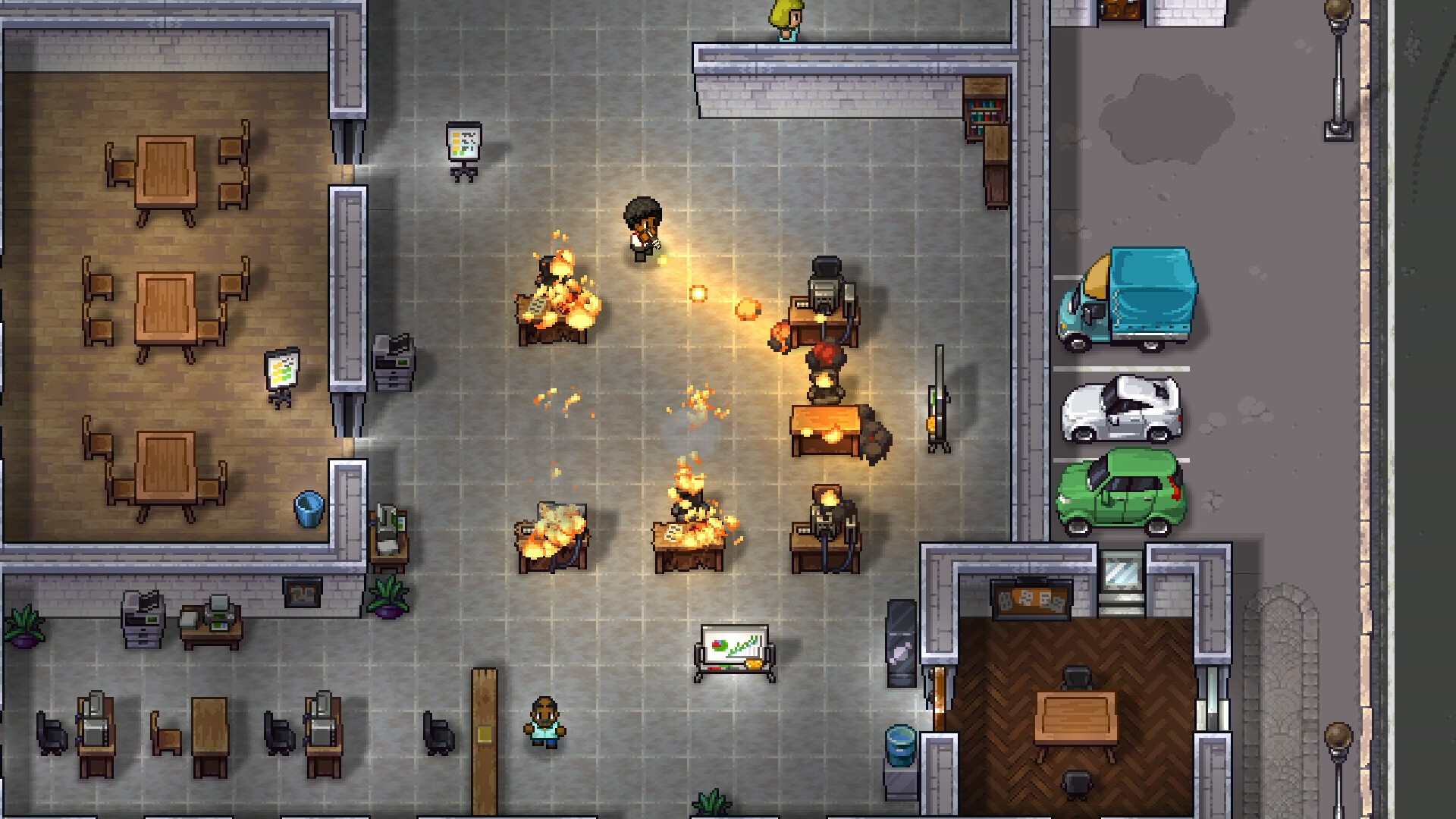 The fun open-world 2D action-RPG 'Streets of Rogue' adds 4-player