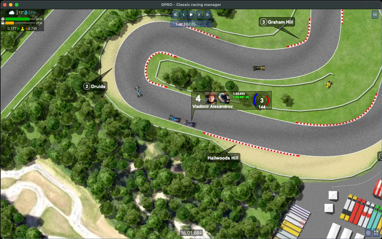 GPRO - Classic racing manager screenshot 1
