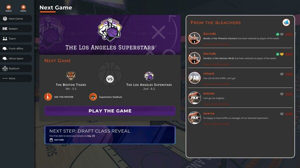 Astonishing Basketball Manager game for Linux 1