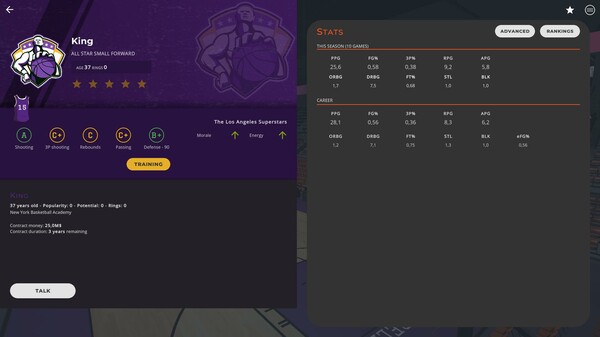 Astonishing Basketball Managerfor windows and Linux 1