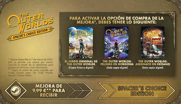 Estos son los requisitos mínimos y recomendados de The Outer Worlds en PC