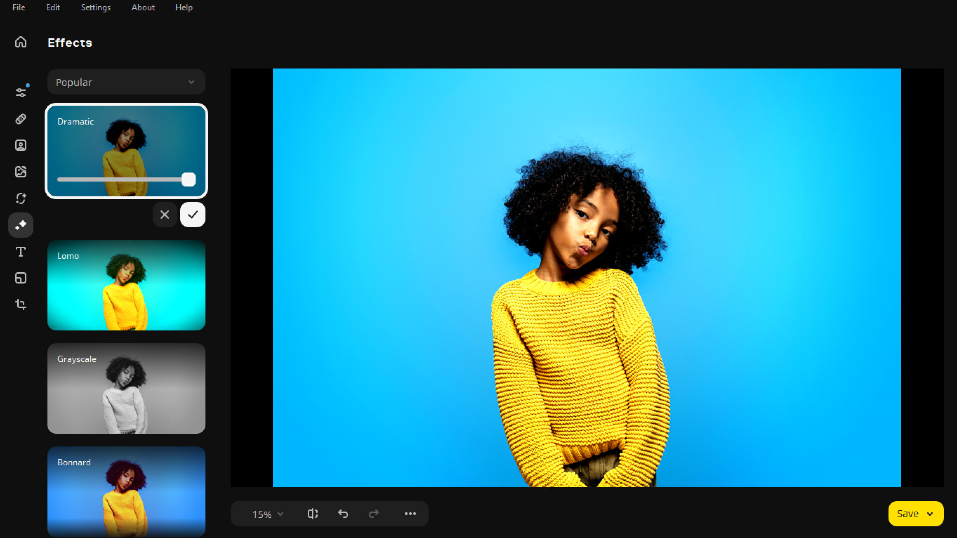 Movavi Photo Editor 23 screenshot screenshot 3
