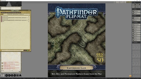 Fantasy Grounds - Pathfinder RPG - Pathfinder Flip-Mat - Cavernous Lair Fantasy Grounds - Pathfinder RPG - Pathfinder Flip-Mat - Cavernous Lair