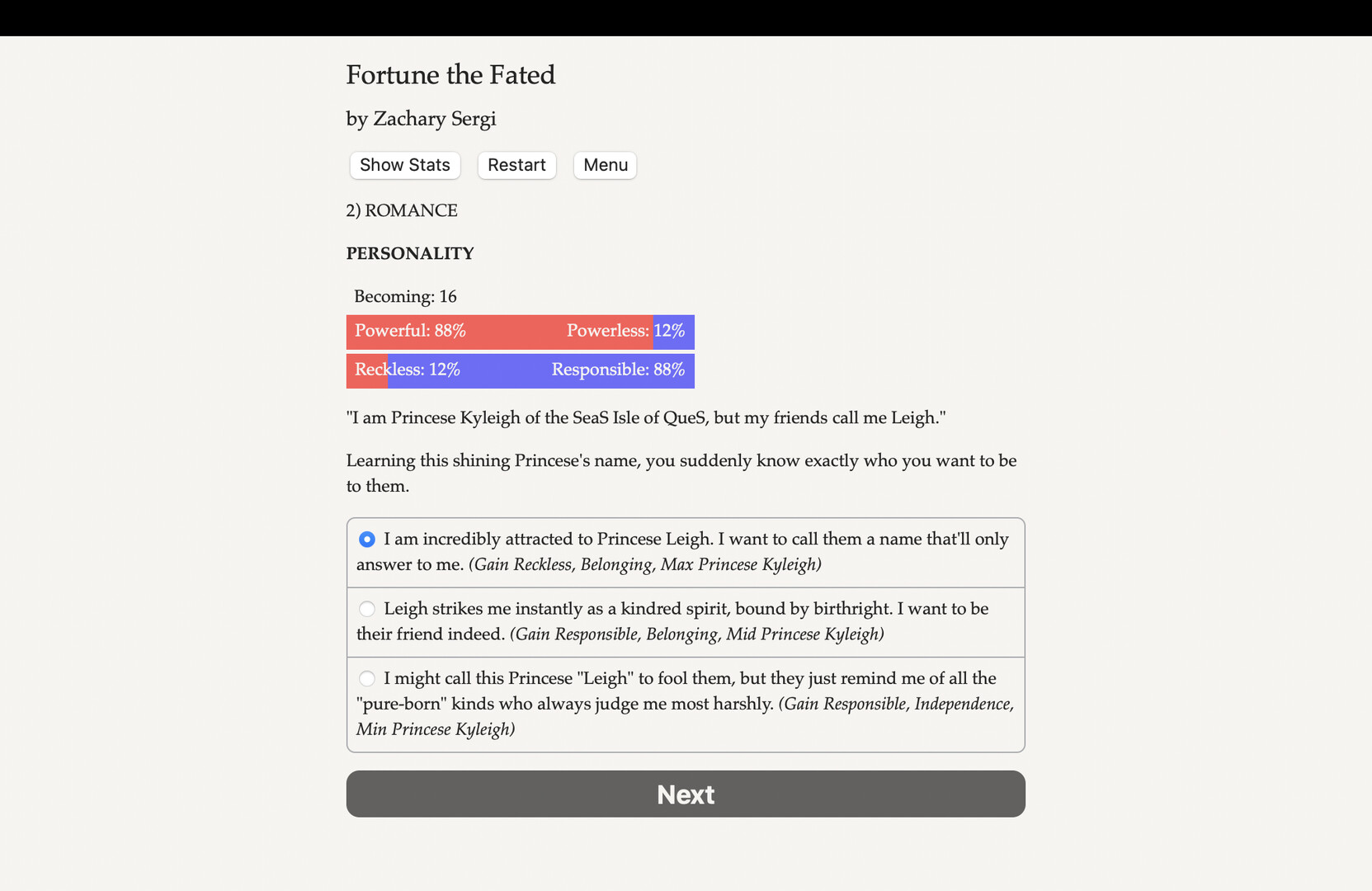 Fortune the Fated Demo #0