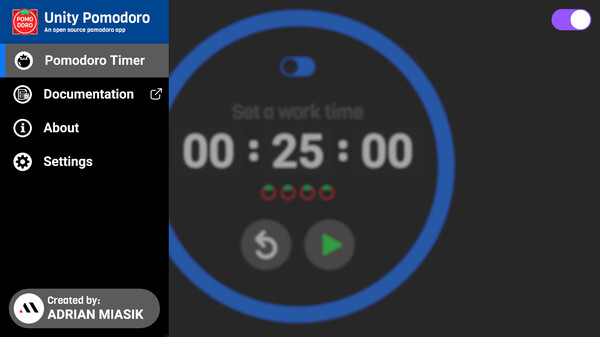 Unity Pomodoro game for Linux 1