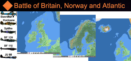 Battle of Britain, Norway and Atlantic steam charts