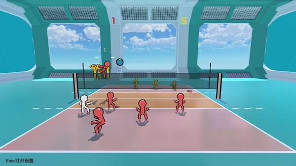 Volley Court game for Linux 1