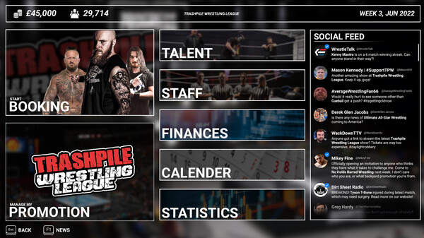 Скриншот из Main Event: Wrestling Manager