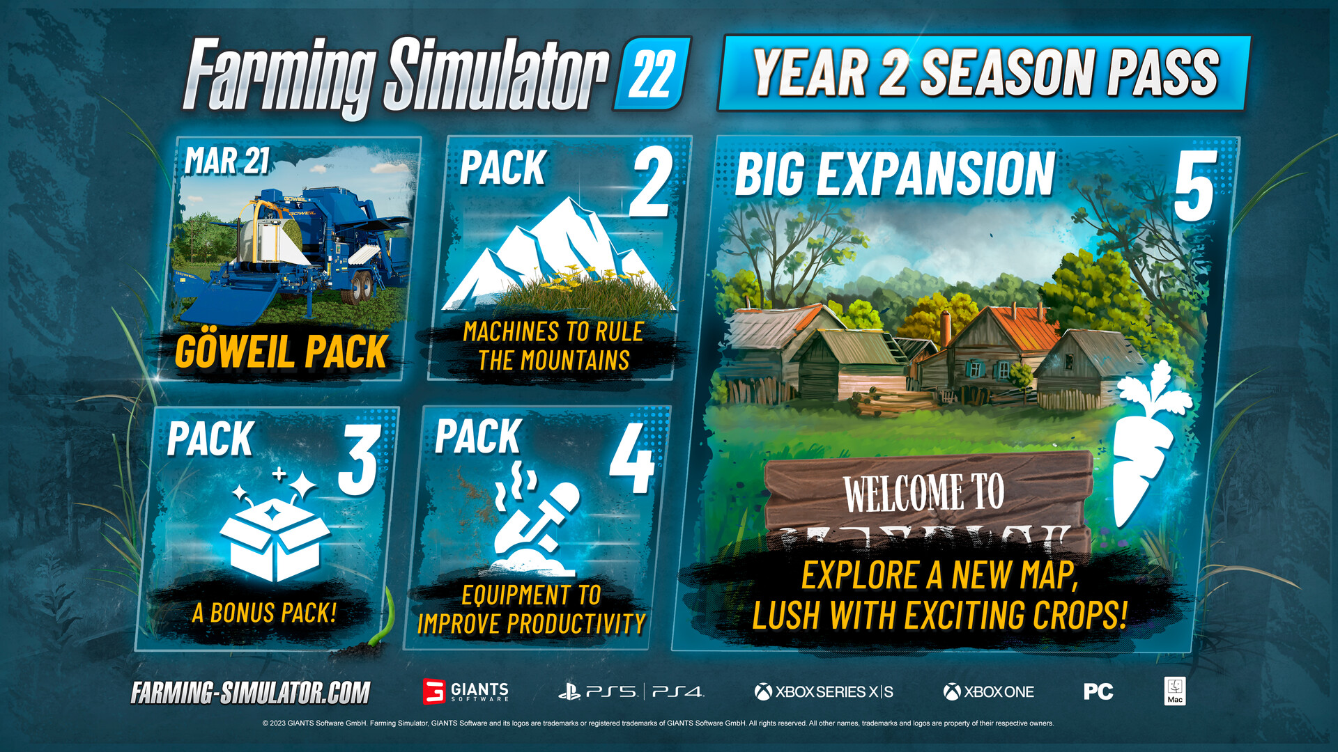 Buy Farming Simulator 22 - Year 1 Season Pass Steam PC Key 