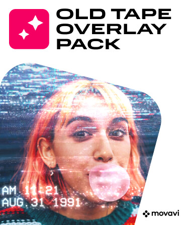 Movavi Video Suite 2023 - Old Tape Overlay Pack