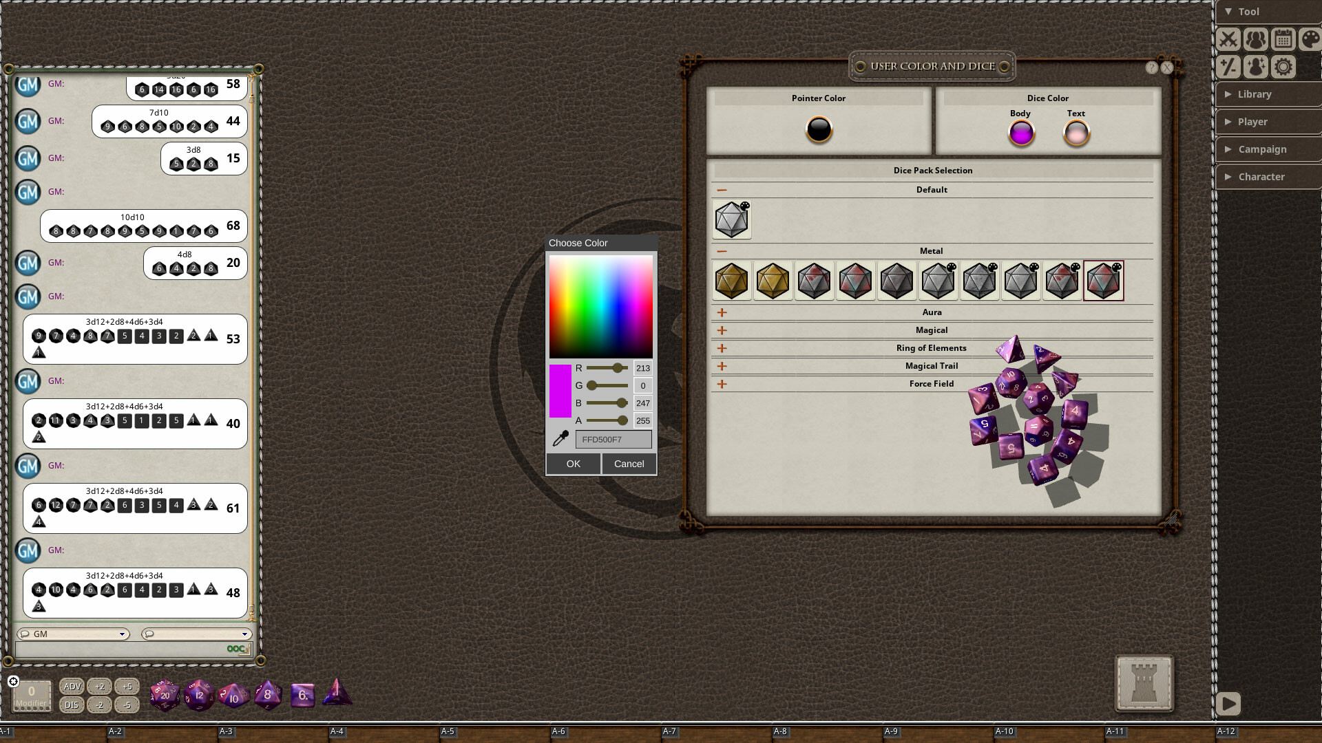 Fantasy Grounds - Metal Dice Pack screenshot thumbnail screenshot 8