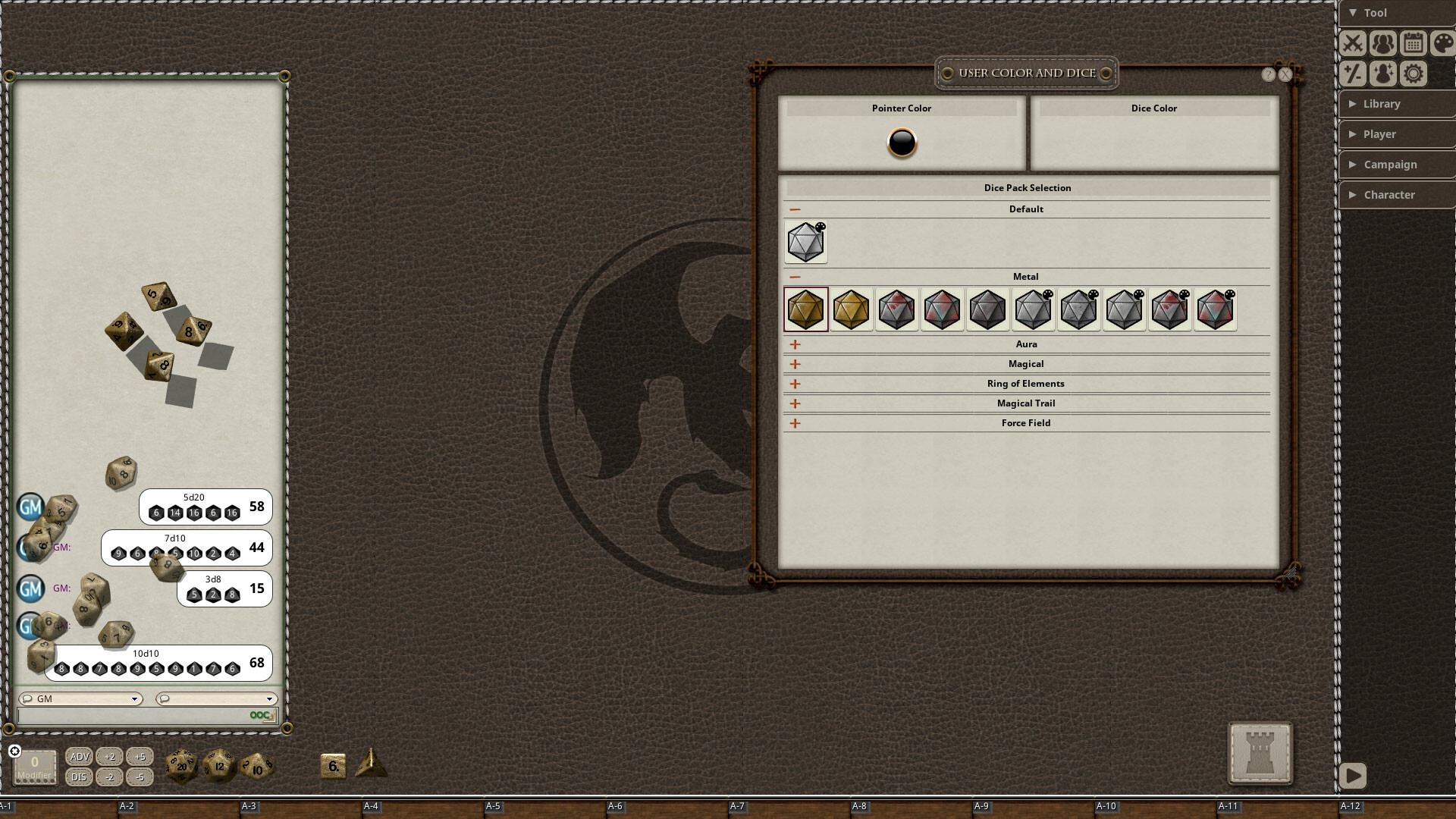 Fantasy Grounds - Metal Dice Pack screenshot thumbnail screenshot 2