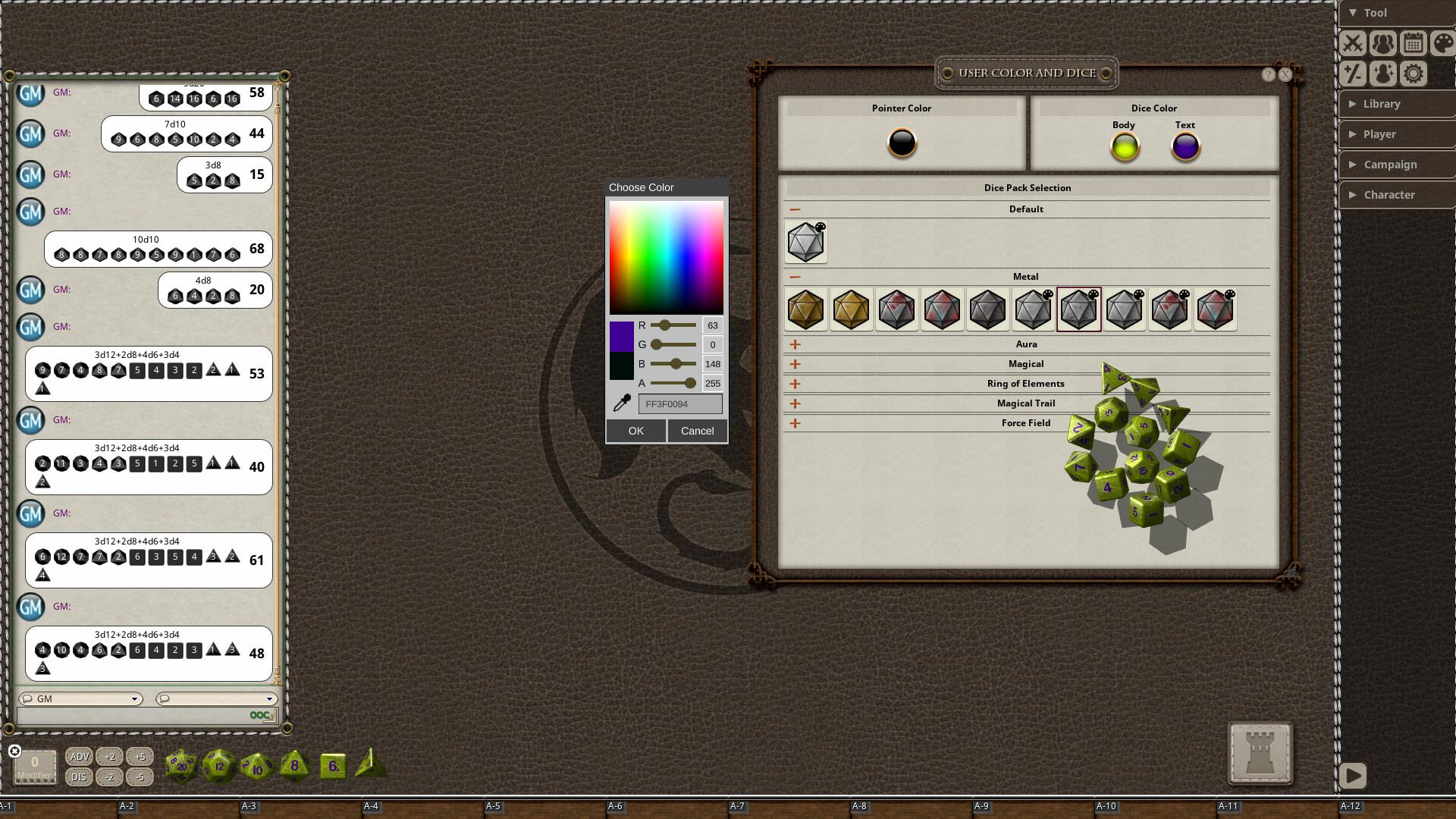 Fantasy Grounds - Metal Dice Pack screenshot thumbnail screenshot 3