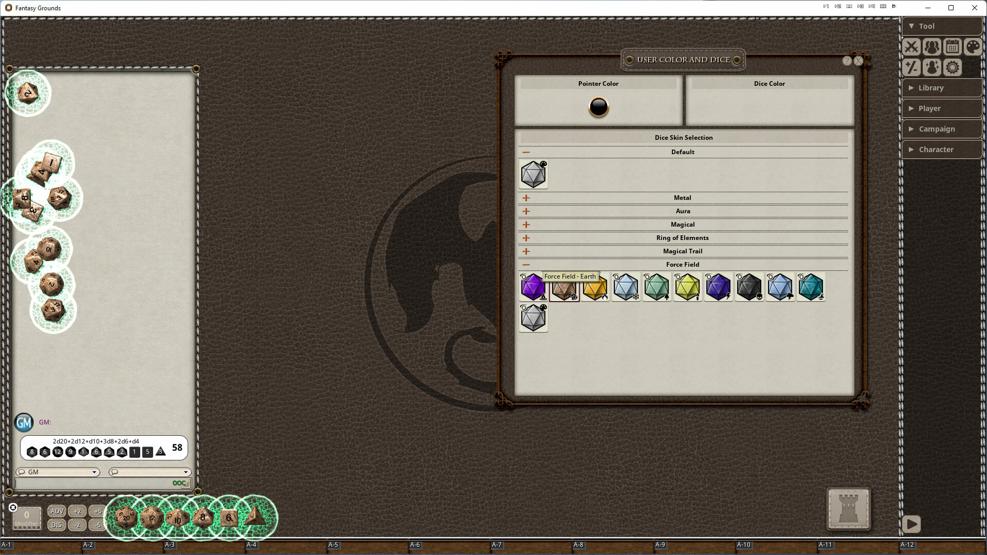 Fantasy Grounds - Force Field Dice Pack screenshot screenshot 1