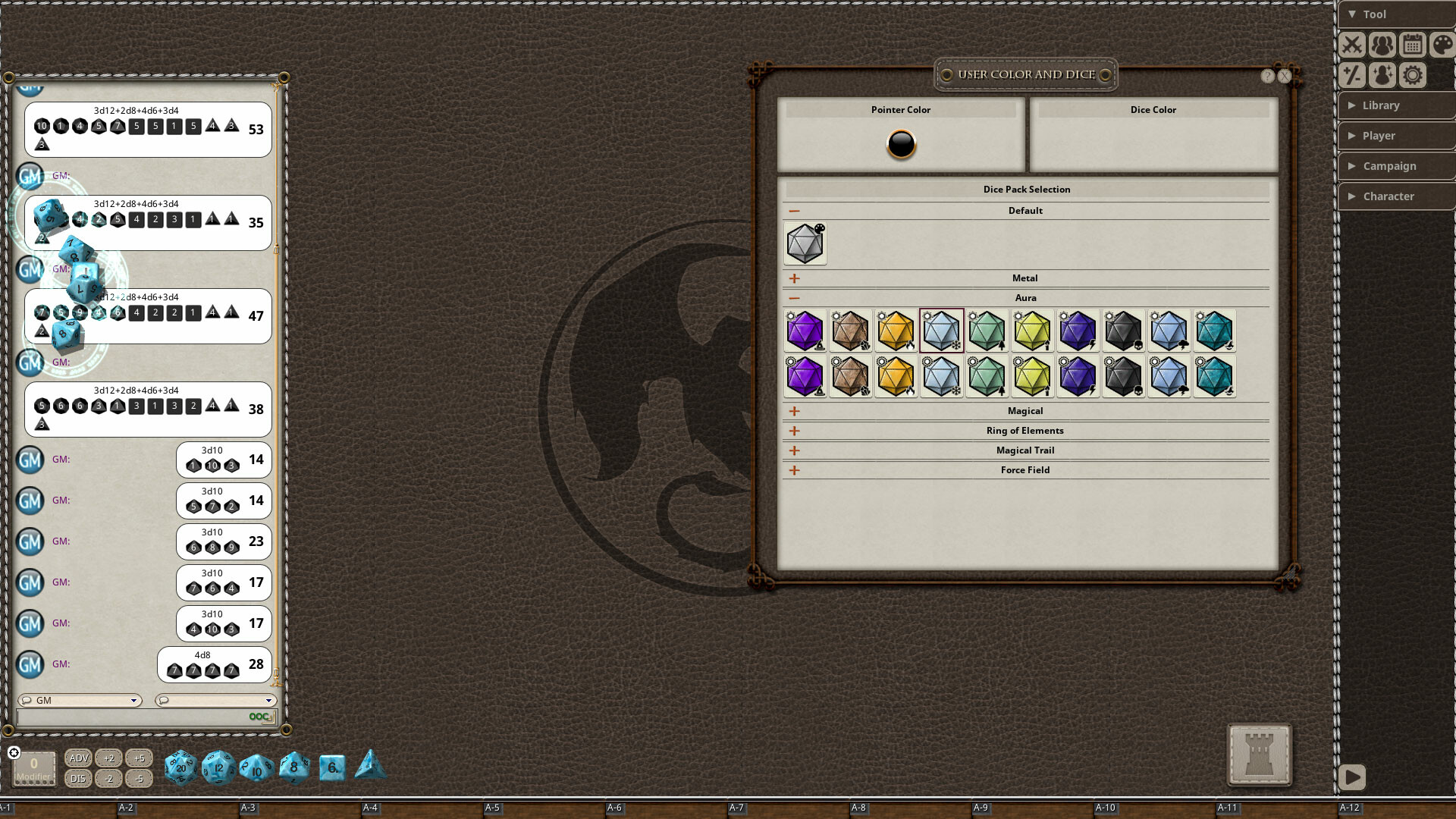 Fantasy Grounds - Aura Dice Pack screenshot thumbnail screenshot 5