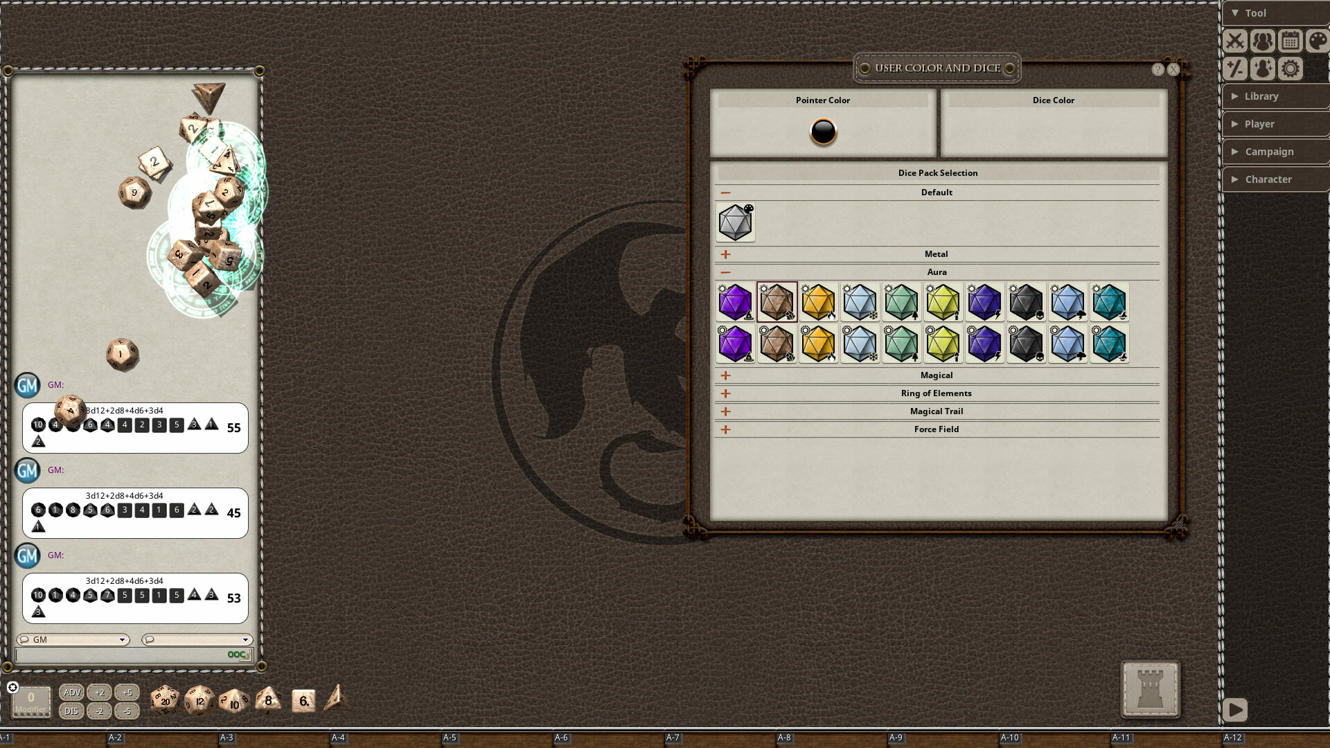 Fantasy Grounds - Aura Dice Pack screenshot thumbnail screenshot 4
