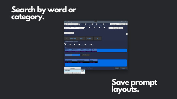 Art AI Compass: Prompt Randomizer & Manager game for Linux 1