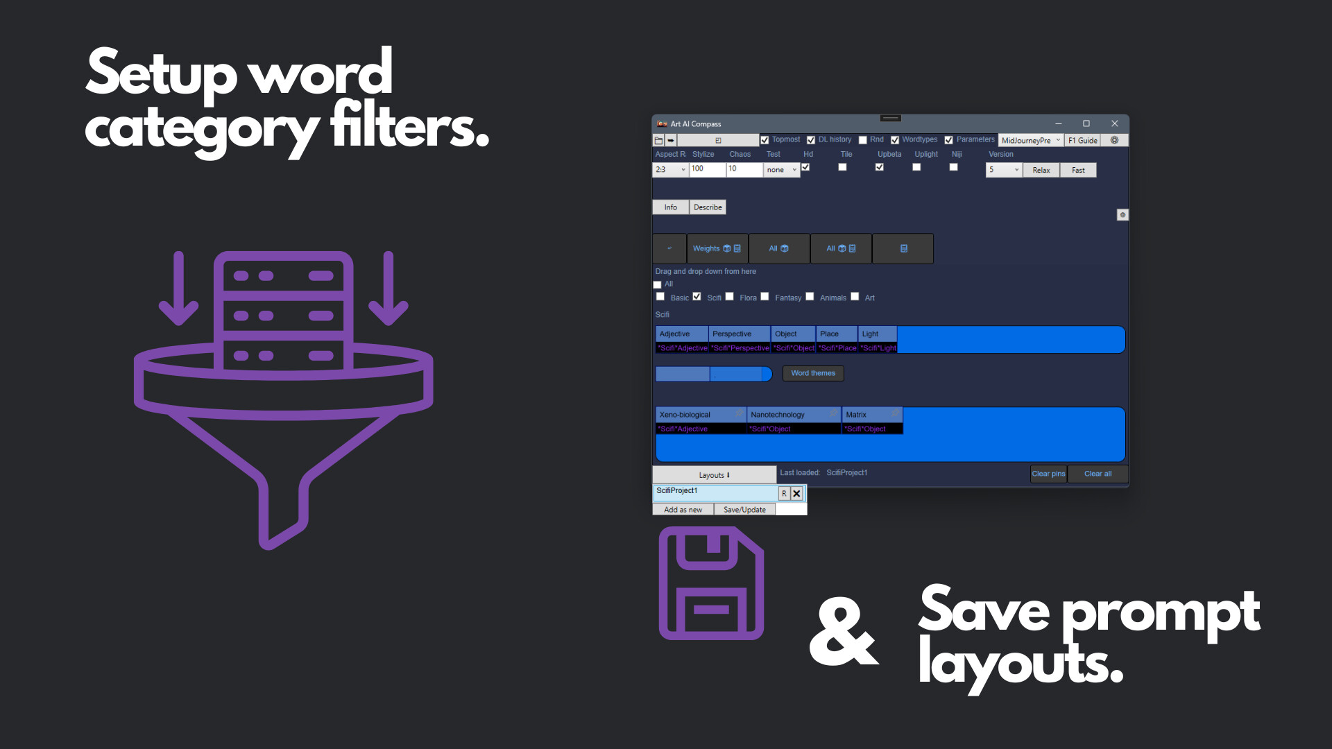 Art AI Compass: Prompt Randomizer & Manager #2