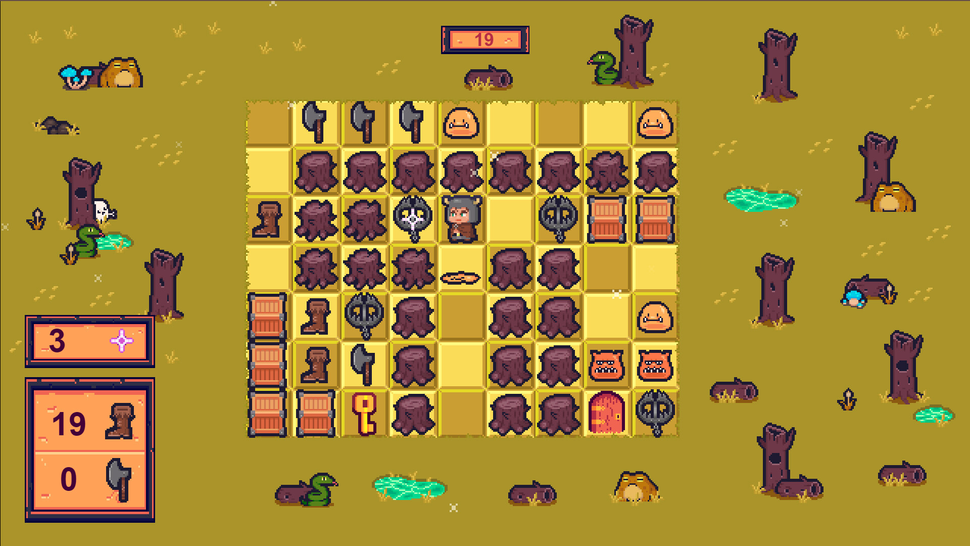 Slime Warrior Sokoban #4