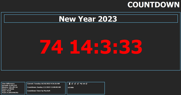 Countdown Timer game for Linux 1