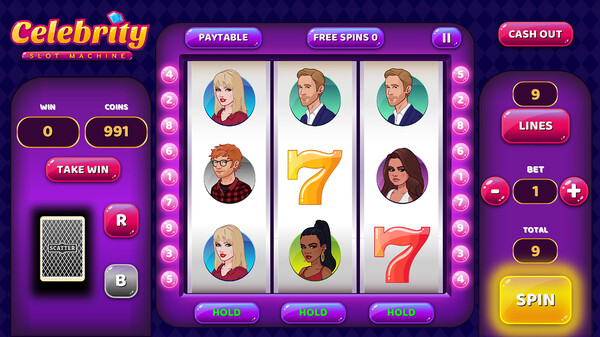 Скриншот из Celebrity Slot Machine