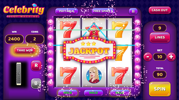 Скриншот из Celebrity Slot Machine