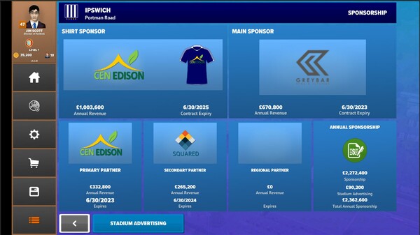 Скриншот из Football Club Management 2023
