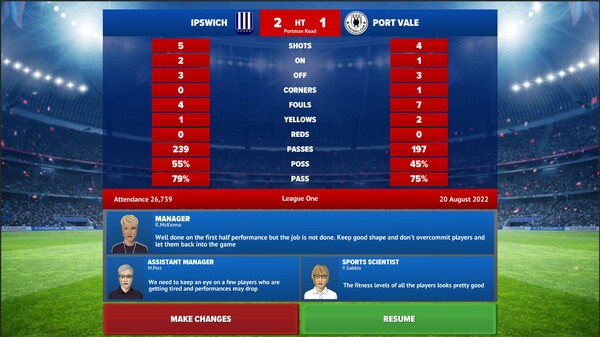 Скриншот из Football Club Management 2023