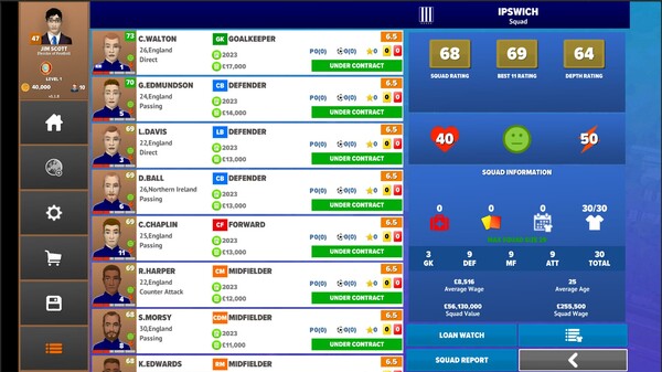 Скриншот из Football Club Management 2023