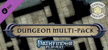 Fantasy Grounds - Pathfinder RPG - Pathfinder Flip-Mat - Dungeons Multi-Pack