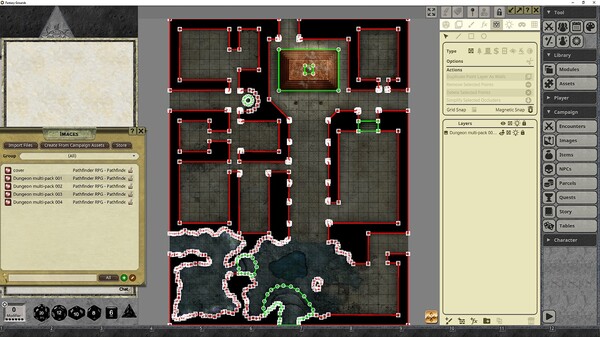 Fantasy Grounds - Pathfinder RPG - Pathfinder Flip-Mat - Dungeons Multi-Pack for steam