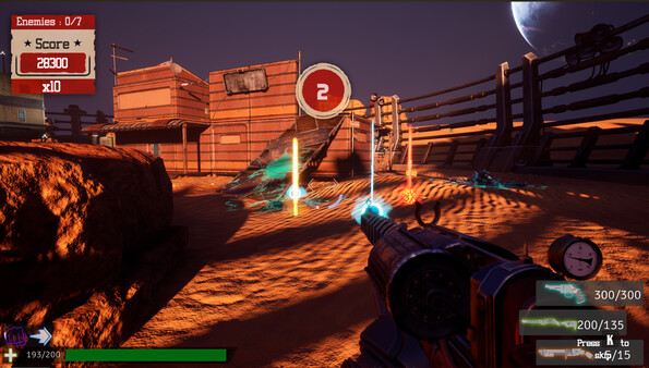 Screenshot of Dust and Aliens