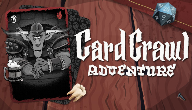 Imagen de la cápsula de "Card Crawl Adventure" que utilizó RoboStreamer para las transmisiones en Steam