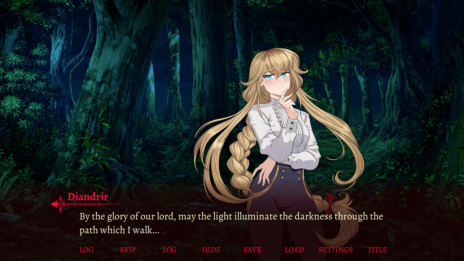 Crimson Song - Yuri Visual Novel screenshot 1