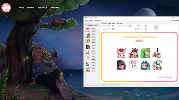 Скриншот из PEBI - Preview Emotes Badges Icons