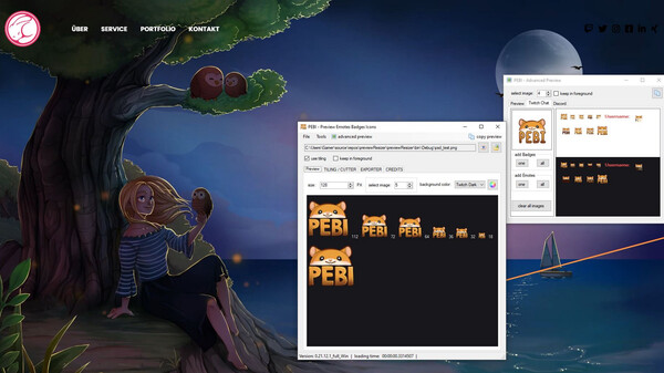 PEBI - Preview Emotes Badges Icons game for Linux 1