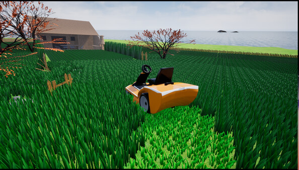 Скриншот из Relaxing Lawnmower Simulator