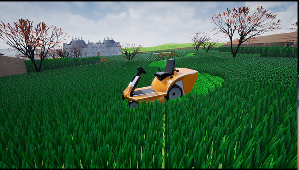 Скриншот из Relaxing Lawnmower Simulator