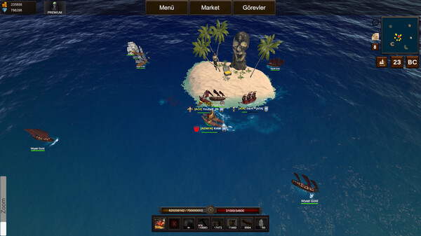 Скриншот из Naval Battle Online