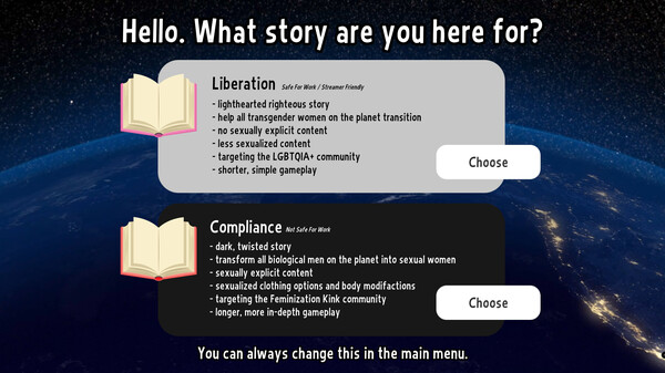 Femdemic - An Idle World Feminization Gamefor windows and Linux 1