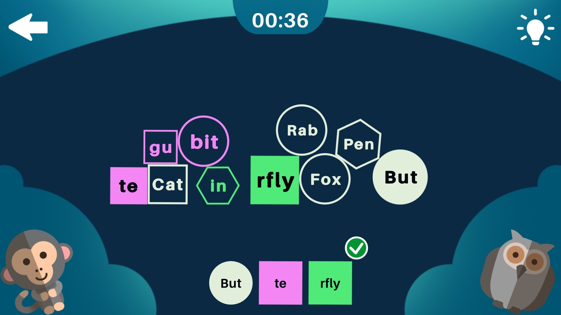 Learned words