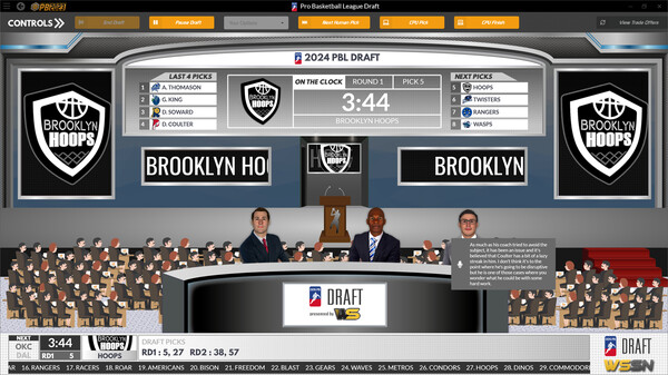 Скриншот из Draft Day Sports: Pro Basketball 2023