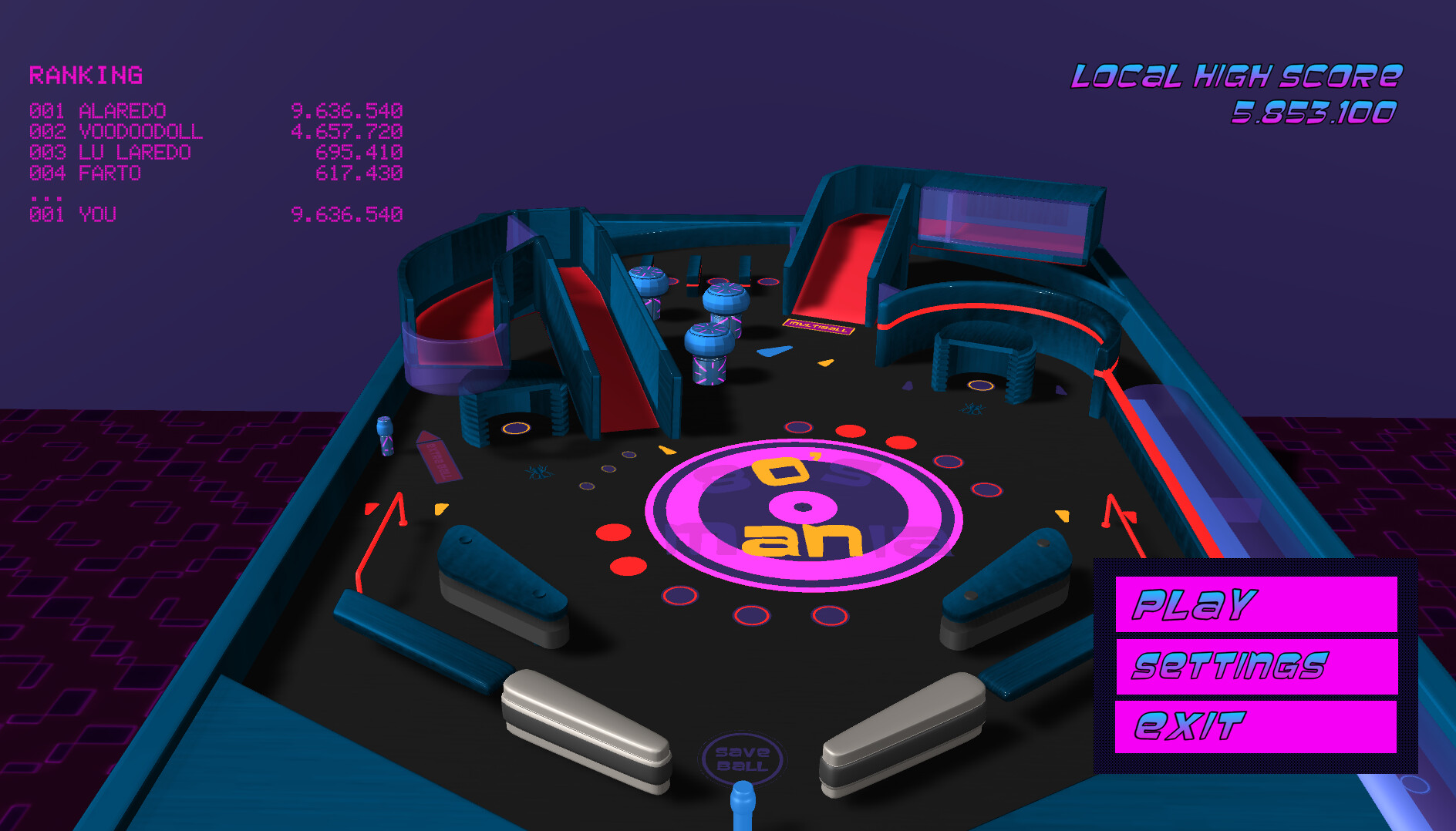 80's Mania Pinball screenshot 1